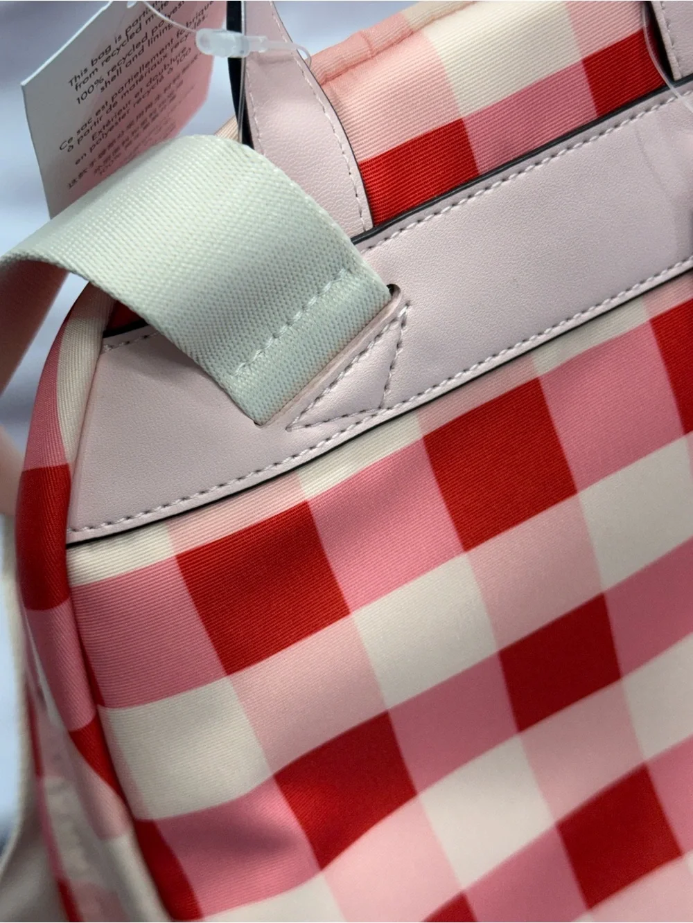 (new+tag) Kate Spade Chelsea Medium Backpack Pink Multi Gingham
